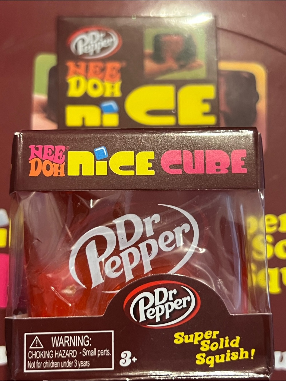 Red NeeDoh NiCE Cube - Super Solid Squish